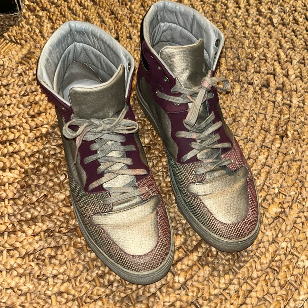 Leather High Trainers